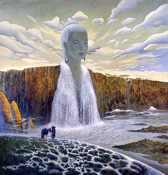 ツェレンナドミディン・ツェグミド[モンゴル]《オルホン河》1958年