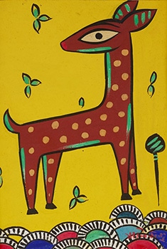 ジャミニ・ロイ[インド]《子鹿》1887-1972年