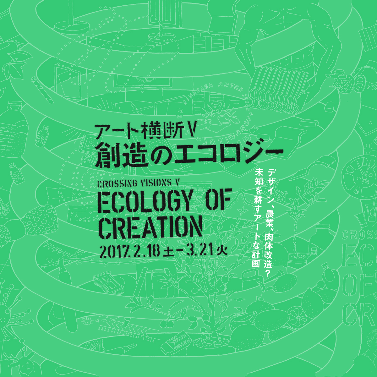 アート横断Ⅴ 創造のエコロジー CROSSING VISIONS V ECOLOGY OF